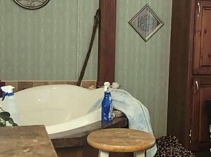 Darcy cumming at home! Oh yes!