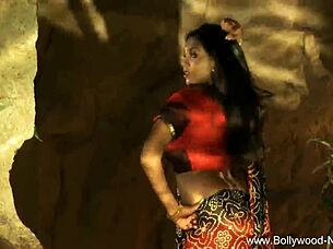 Watch This Dreamy Indian Brunette Rip Her Clothes Off In Seductive Striptease!