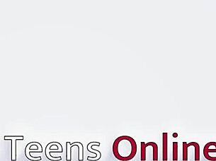 British Brunette College Slut Endures Rough Spanking in Detention Costume Close-Up