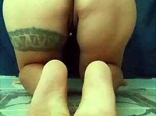 Sexy Mexicana Dances in Lingerie, Showing Ass and Tits