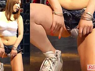 kpop dance with naughty korean brunette