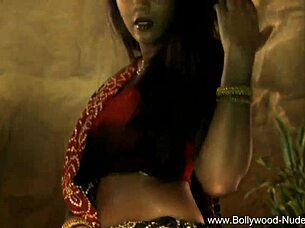 Watch This Dreamy Indian Brunette Rip Her Clothes Off In Seductive Striptease!