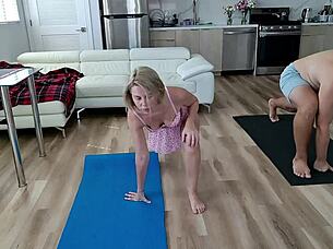 I'm becoming increasingly flexible during my workouts in California.