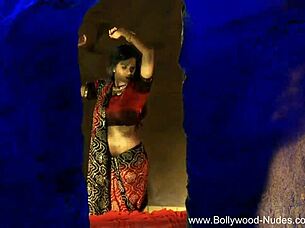 Watch This Dreamy Indian Brunette Rip Her Clothes Off In Seductive Striptease!