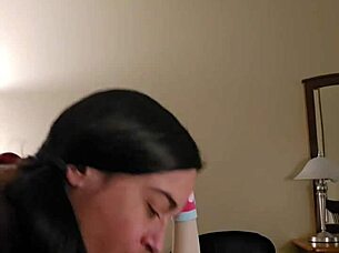 Emy Angel Massages Her Petite Redhead Body