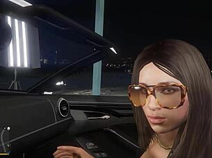 gta 5 first person view of picking up a hooker for sex in the car