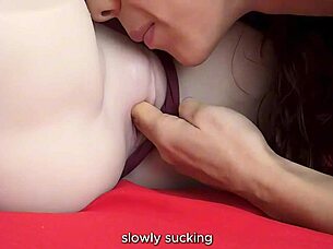 Learn How To Lick A Latina Redhead's Big Tits And Make Her Cum With Toys!