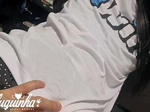 Little White Girl Claimed Menstruation, But I Made Her Squirt Anyway