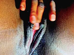 Ebony beauty with big ass enjoys chocolate double dippin in missionary and anal