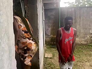 Fucked Neighbor Wife Under Staircase With Cum On Ass