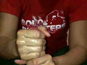 watch this big cock stroke a huge load of cum