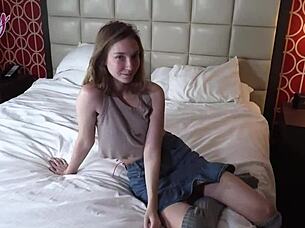 Seth Brogan fucks babysitter Claire Roos in anal creampie