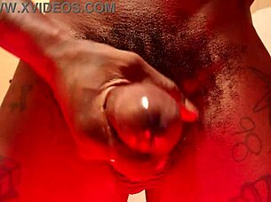 Worshipping large black hairy dick with Hallelujah Johnson in domination fetish.