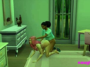 Girl catches futa roommate masturbating and gets punished with assfucking!