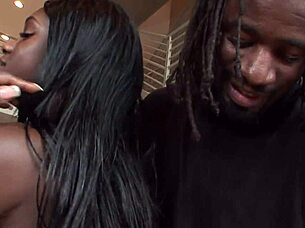 Ebony Pussy Filled With BBC Cum Fantasy