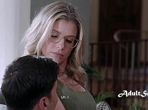 Step mom Cory Chase seduces with lap sitting