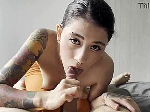 Coworker gives blowjob in dorm