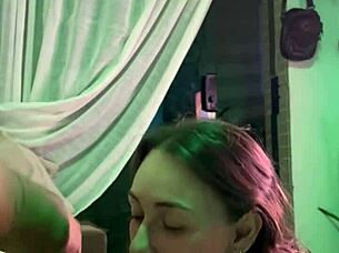 cunhada swallows cum in mouth after blowjob and anal