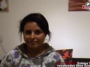 German Virgin Persuaded For Sex