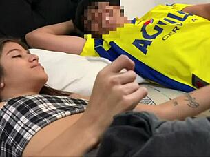 Unplanned Bed Sex with Submissive Stepsister: First Time Kissing, Dirty Talk, and Homemade Submission