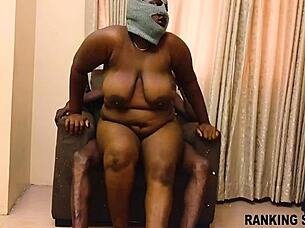 African BBW Takes Monster Cock In Mirror Fuck