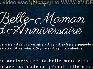 Is this step-mom's birthday? Bent over in doggystyle.