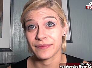 BISSEXUAL MMF THREESOME WITH GERMAN WIFE AND HUSBAND IN SWINGERS CASTING