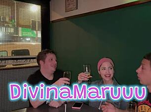 I double penetrated that rocker chick outside the bar, man!