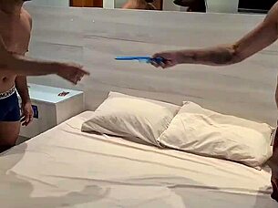 Behind The Scenes Of Brazilian Ebony Brunette Recording On The Street With Leo Ogro And P�rola Negra