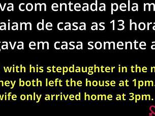 Why is the scoundrel husband assfucking his young brunette stepdaughter with a monster cock so intensely?