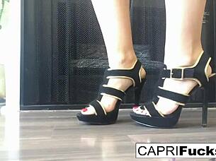 capri in her high heels