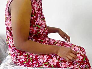 Watch this Indian milf ride her husband's monster cock!