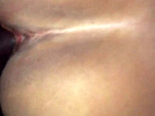 Skinny girl with huge tits takes lots of cum.