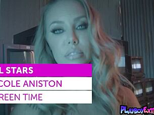 Petite Blonde Milf Nicole Aniston Performs Sensual Striptease