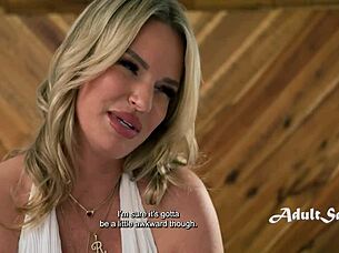 Rachael Cavalli as the best friend's step mom with Jodie Johnson