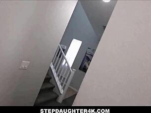 stepdaughter4k small tits teen stepdaughter fucked by stepbrother while stepmom argues on phone pov ava marina quinton james 😍