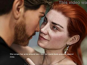 redhead's shaved pussy play starts after wild party