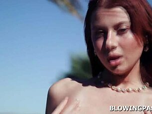 Watch Stella Luxx Deepthroat That Huge Cock in POV Sucking!