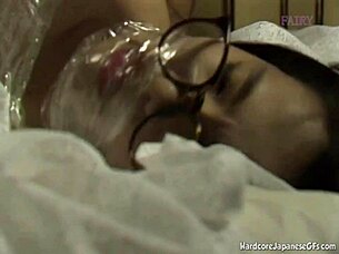 nerd girl strip off and strap her fucking hardcore