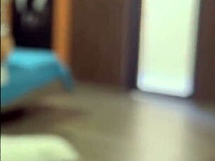 pervert surprises curvy girl in school uniform. she pleasures herself to a big spill on the floor