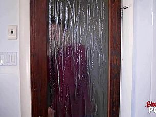 three amateur babes give pov blowjobs in a casual setting