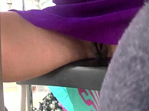upskirt wife helena price flashes pussy in public, caught on cam
