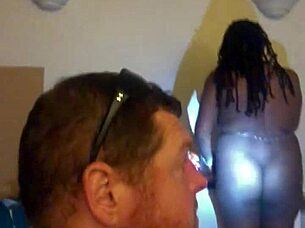 Watch this homemade ebony POV doggystyle with big bent-over ass! 😍🍑