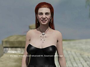 redhead's shaved pussy play starts after wild party