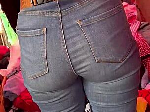 Culona en el tianguis mexico