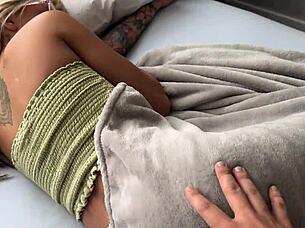 sneaking on free use step sister katee v for doggystyle 😏