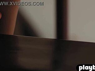 i watch melissa jean striptease in lingerie ripping clothes to expose small natural tits and pose naked