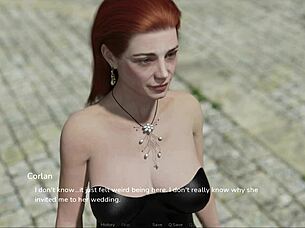 redhead's shaved pussy play starts after wild party