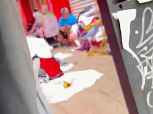 Culona en el tianguis mexico