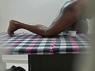 Hidden Cam Catches Spa Massage Turning Into Intense Masturbation